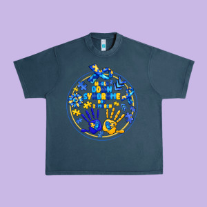 World Down Syndrome Day Urban Heavy Tee Designed By Cowhidedigitalart