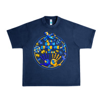 Navy World Down Syndrome Day Urban Heavy Tee - CowhideDigitalArt