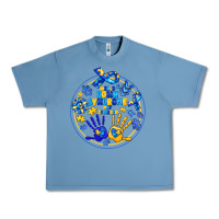 Pebble Blue World Down Syndrome Day Urban Heavy Tee - CowhideDigitalArt