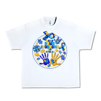 White World Down Syndrome Day Urban Heavy Tee - CowhideDigitalArt