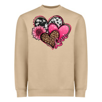 Valentines Day Western Hearts And Sunflower Heavyweight Sweatshirt | Teevron