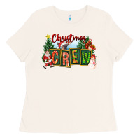 Bone Christmas Crew Ladies Tee - FaDigitalArtStudio