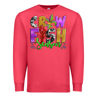 Cardinal crawfish season mardi gras carnival fleur de lis Premium Sweatshirt - Jasminsmagicworld