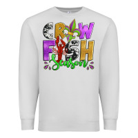 Dove Grey crawfish season mardi gras carnival fleur de lis Premium Sweatshirt - Jasminsmagicworld