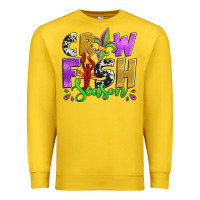 Lemon crawfish season mardi gras carnival fleur de lis Premium Sweatshirt - Jasminsmagicworld