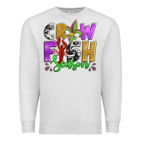 Oatmeal Heather crawfish season mardi gras carnival fleur de lis Premium Sweatshirt - Jasminsmagicworld