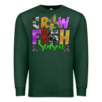 Sports Green crawfish season mardi gras carnival fleur de lis Premium Sweatshirt - Jasminsmagicworld
