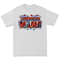 Dove Grey American Mama Mother's Day Premium Tee - FaDigitalArtStudio