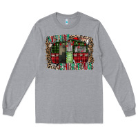 Heather Grey merry christmas caravan Long Sleeve Tee - CowhideDigitalArt
