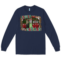 Navy merry christmas caravan Long Sleeve Tee - CowhideDigitalArt