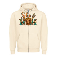 Sandshell show mom long haired cow Zipper Hoodie - Jasminsmagicworld