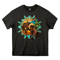 Asphalt gemstone cowboy Heavy Core Tee - OliviaCreatesArt