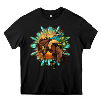 Black gemstone cowboy Heavy Core Tee - OliviaCreatesArt