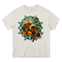 Cream gemstone cowboy Heavy Core Tee - OliviaCreatesArt
