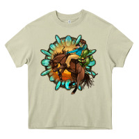 Mossy gemstone cowboy Heavy Core Tee - OliviaCreatesArt