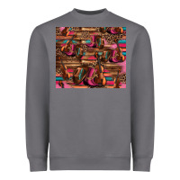 Storm valentines day violin and cowboy boots country music Heavyweight Sweatshirt - Jasminsmagicworld
