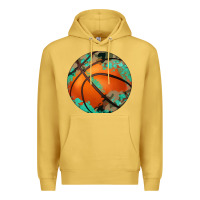 Antique Gold western basketball camouflage glitter pattern Premium Hoodie - Artiststas