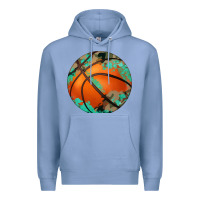 Colony Blue western basketball camouflage glitter pattern Premium Hoodie - Artiststas