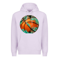 Lilac western basketball camouflage glitter pattern Premium Hoodie - Artiststas