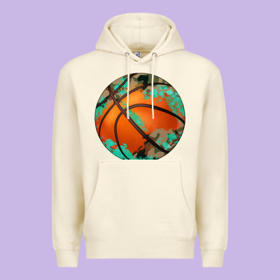 Western Basketball Camouflage Glitter Pattern Premium Hoodie Designed By Artiststas