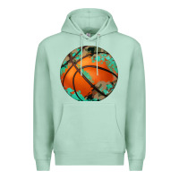 Seafoam western basketball camouflage glitter pattern Premium Hoodie - Artiststas