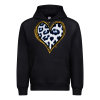 Black Dalmatians Heart Gold Glitter Urban Hoodie - Jasminsmagicworld