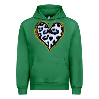 Emerald Dalmatians Heart Gold Glitter Urban Hoodie - Jasminsmagicworld