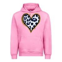 Fuchsia Pink Dalmatians Heart Gold Glitter Urban Hoodie - Jasminsmagicworld