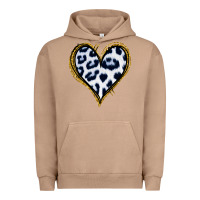 Pigment Burro Dalmatians Heart Gold Glitter Urban Hoodie - Jasminsmagicworld