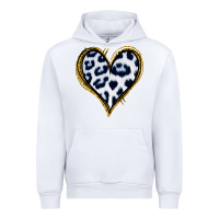 White Dalmatians Heart Gold Glitter Urban Hoodie - Jasminsmagicworld