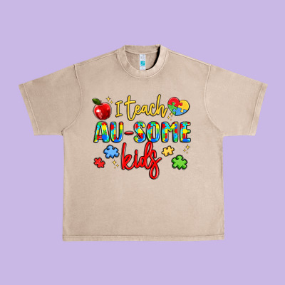 I Teach Au Some Kids Urban Heavy Tee Designed By Lillyallendesigns