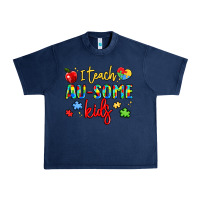 Navy i teach au some kids Urban Heavy Tee - LillyAllenDesigns