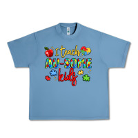 Pebble Blue i teach au some kids Urban Heavy Tee - LillyAllenDesigns
