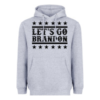 Heather Grey let's go brandon black Heavyweight Hoodie - Jasminsmagicworld