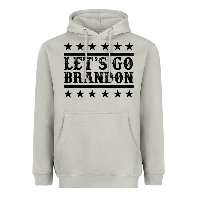 Let's Go Brandon Black Heavyweight Hoodie by Jasminsmagicworld | Teevron