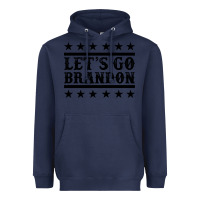 Navy let's go brandon black Heavyweight Hoodie - Jasminsmagicworld