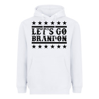 White let's go brandon black Heavyweight Hoodie - Jasminsmagicworld