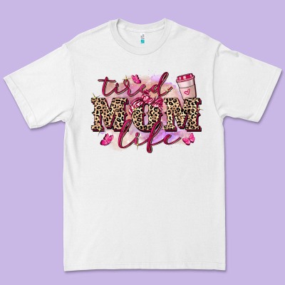 Tired Mom Life Premium Tee Designed By Fadigitalartstudio