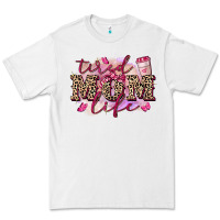White Tired mom life Premium Tee - FaDigitalArtStudio