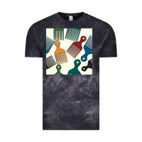 Cloud Black afro combs seamless patterns Vintage Tee - BundleAndBundleShop