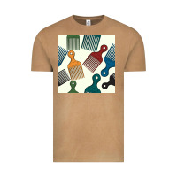 Vintage Camel afro combs seamless patterns Vintage Tee - BundleAndBundleShop