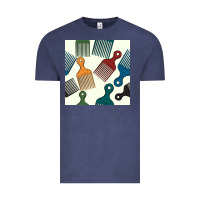 Afro Combs Seamless Patterns Vintage Tee | Teevron