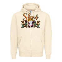 Sandshell show mom baby cow Zipper Hoodie - Jasminsmagicworld