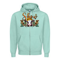 Seafoam show mom baby cow Zipper Hoodie - Jasminsmagicworld