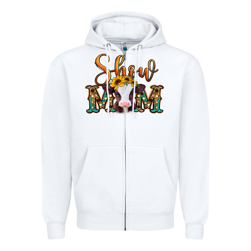 Show Mom Baby Cow Zipper Hoodie by Jasminsmagicworld | Teevron