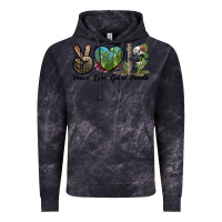 Cloud Black Peace Love Giant Panda Vintage Hoodie - LillyAllenDesigns