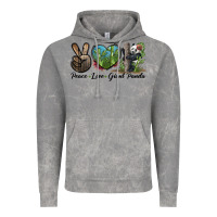 Cloud Rock Peace Love Giant Panda Vintage Hoodie - LillyAllenDesigns
