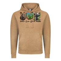 Vintage Camel Peace Love Giant Panda Vintage Hoodie - LillyAllenDesigns