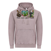 Vintage Zinc Peace Love Giant Panda Vintage Hoodie - LillyAllenDesigns