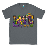 Charcoal Heather love. ardi gras y'all Classic Tee - OliviaCreatesArt